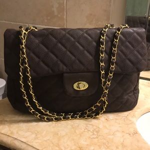 Vegan Brown Shoulder Purse